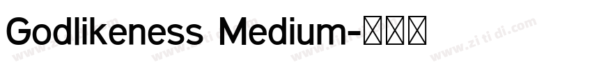 Godlikeness Medium字体转换